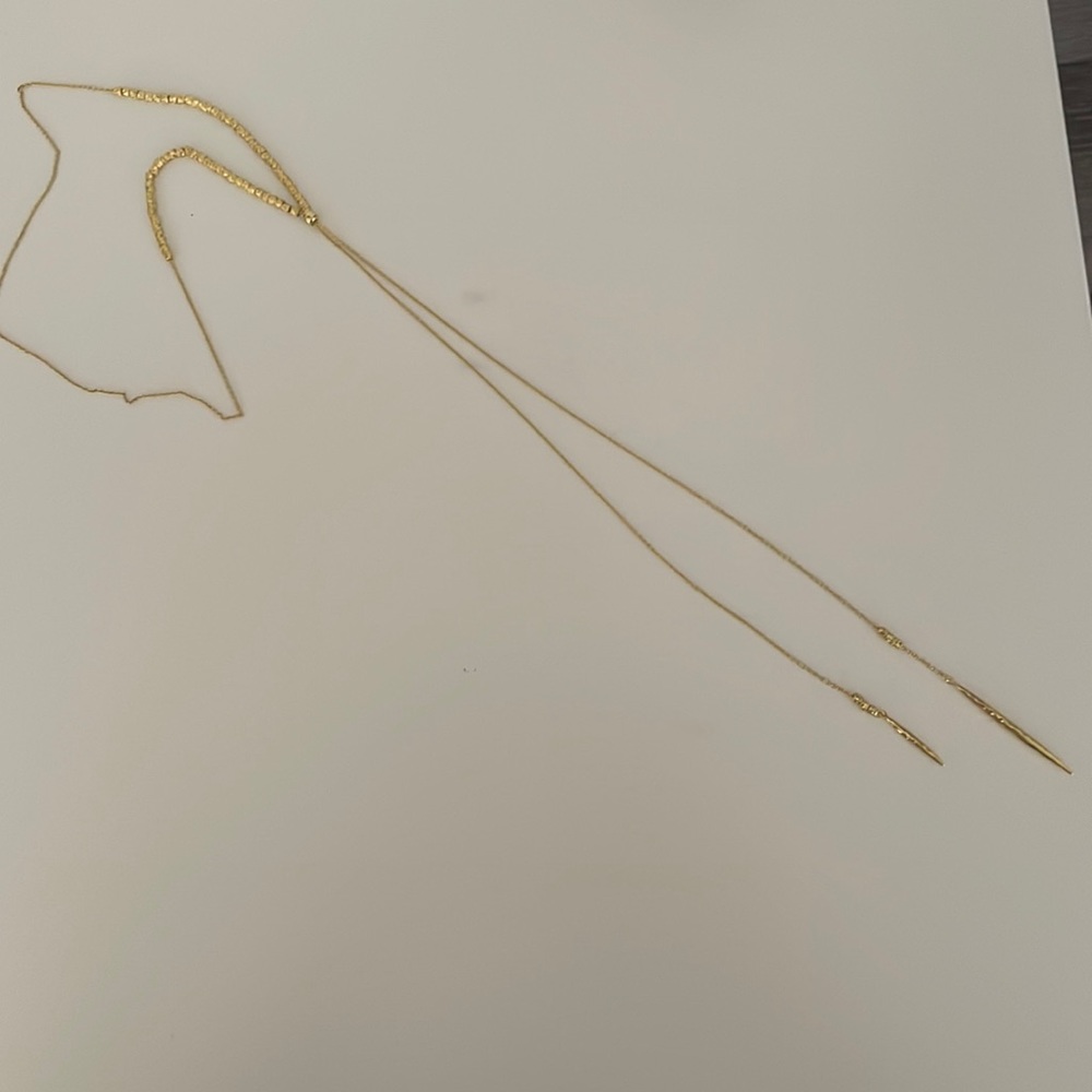Gorjanan adjustable long necklace or choker